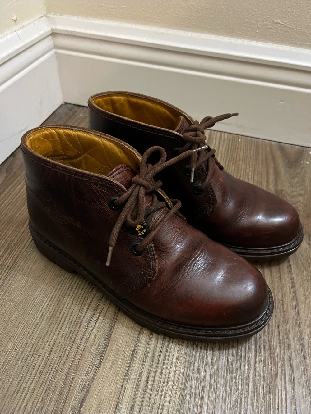 Havana Joe Brown Leather Chukka Boots - Classic Lace-Up 36